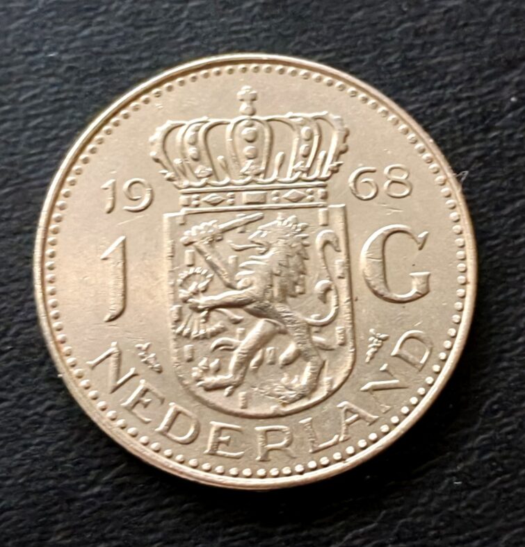 Нидерландия 1 гулден, 1968